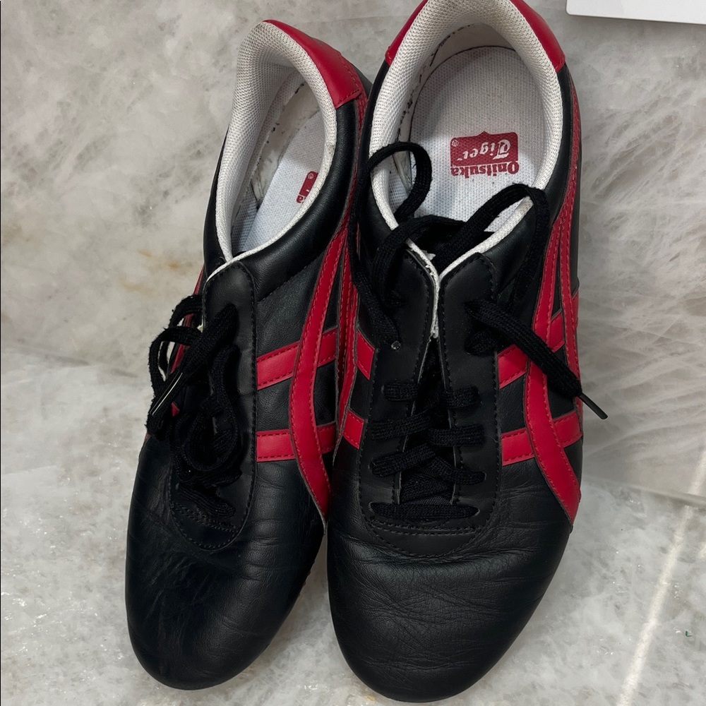 Onitsuka Tiger by Asics Men's Black and Red Athletic Shoes